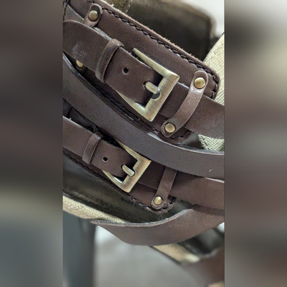 Sam Edelman Leather Strappy Heels 8M - Picture 5 of 12